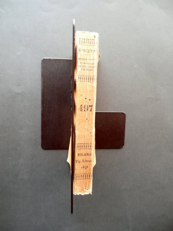 Lettere Inedite Muratori Donati Lancisi Le Clerc Roncetti Silvestri Milano …