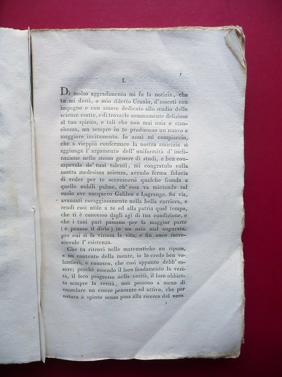 Lettere Scientifiche di Evasio ad Uranio Gabrio Piola Fiaccadori Reggio …