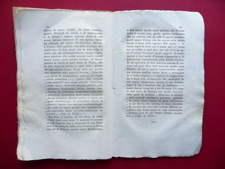 Lettere Scientifiche di Evasio ad Uranio Gabrio Piola Fiaccadori Reggio …