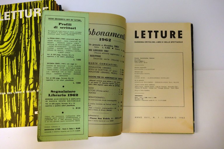 LETTURE RASSEGNA CRITICA DEL LIBRO E DELLO SPETTACOLO ANNATA COMPLETA … | Immagine Gallery 6