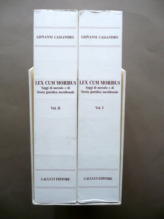 Lex Cum Moribus Saggi Storia Giuridica Meridionale Cacucci Bari 1994 … | Immagine Gallery 3