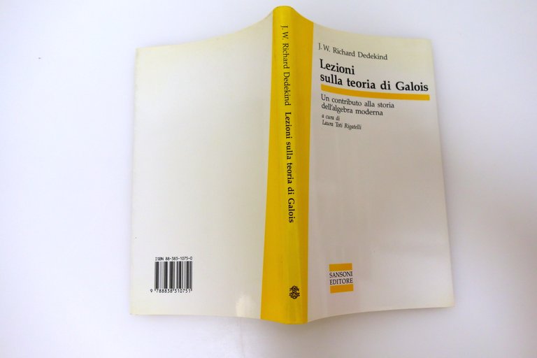 LEZIONI SULLA TEORIA DI GALOIS STORIA ALGEBRA MODERNA DEDEKIND 1990