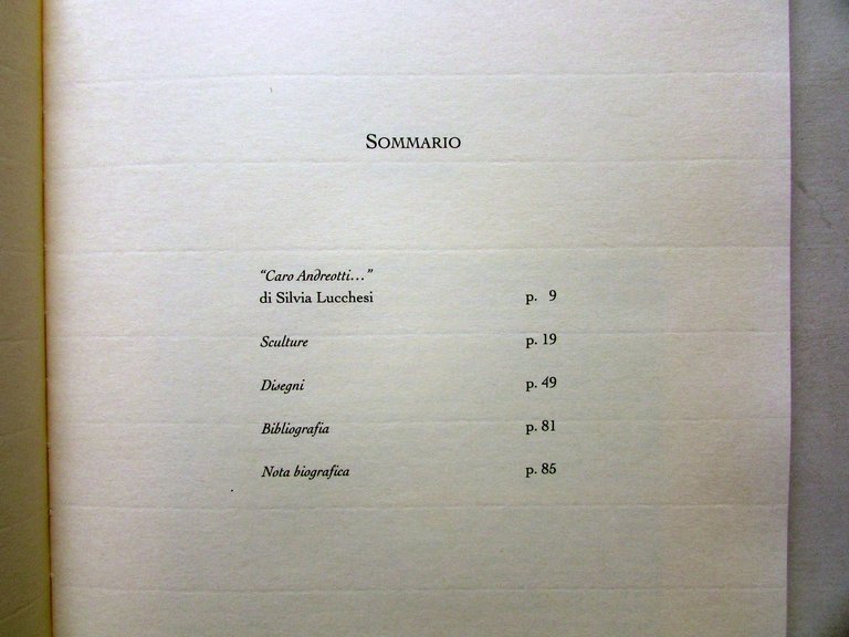 Libero Andreotti Sculture e Disegni Lapiccirella Maschietto&Musolino 1994