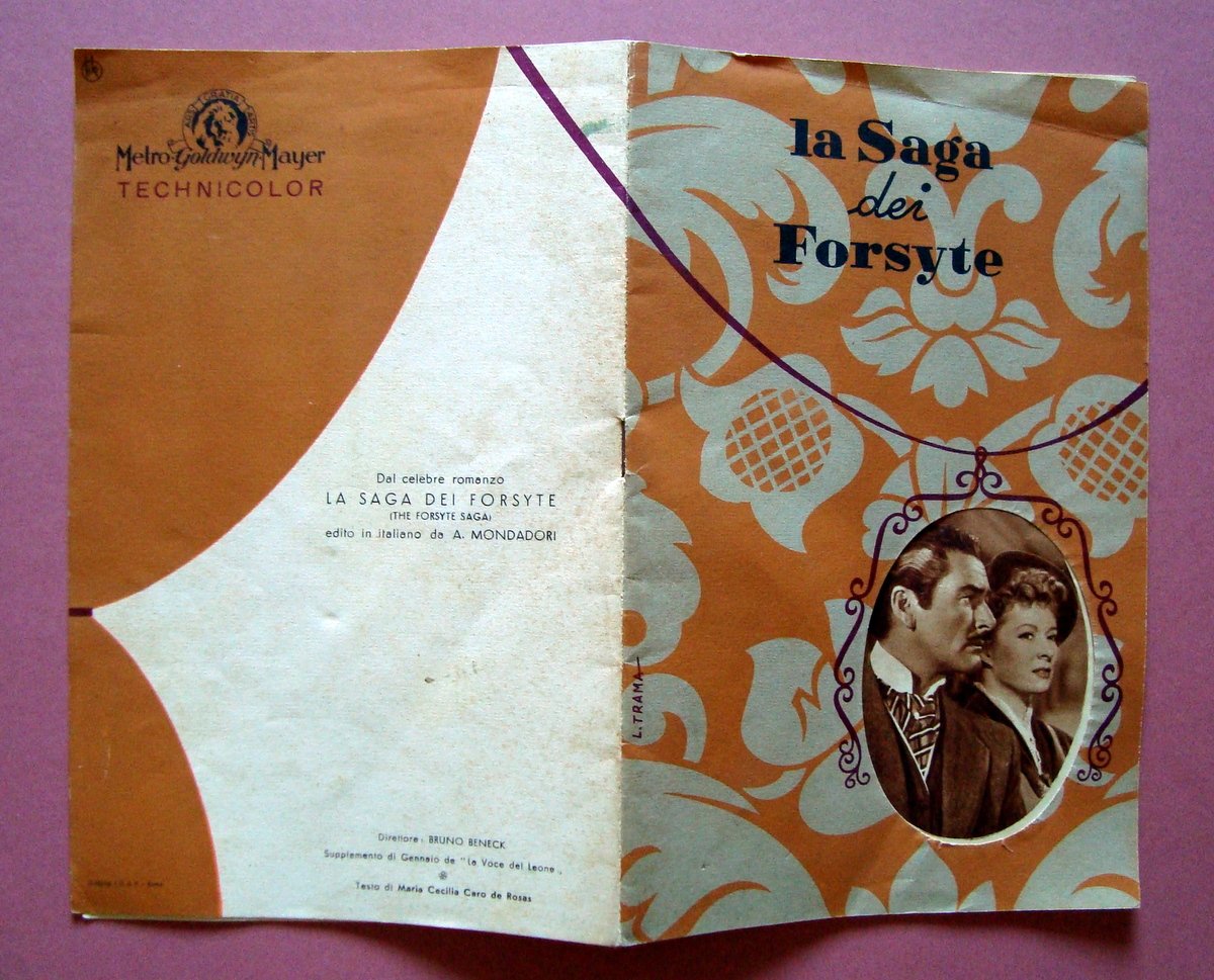 Libretto Cinema Metro Goldwyn Mayer La Saga dei Forsyte 1952