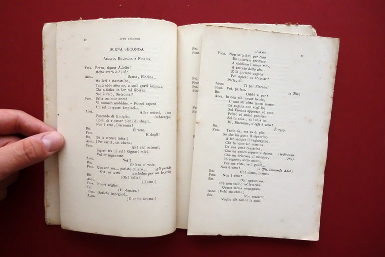 Libretto d'Opera L'Avaro Romani Teatro Brunetti Bologna 1877 1∞ Rappresentazione | Immagine Gallery 2