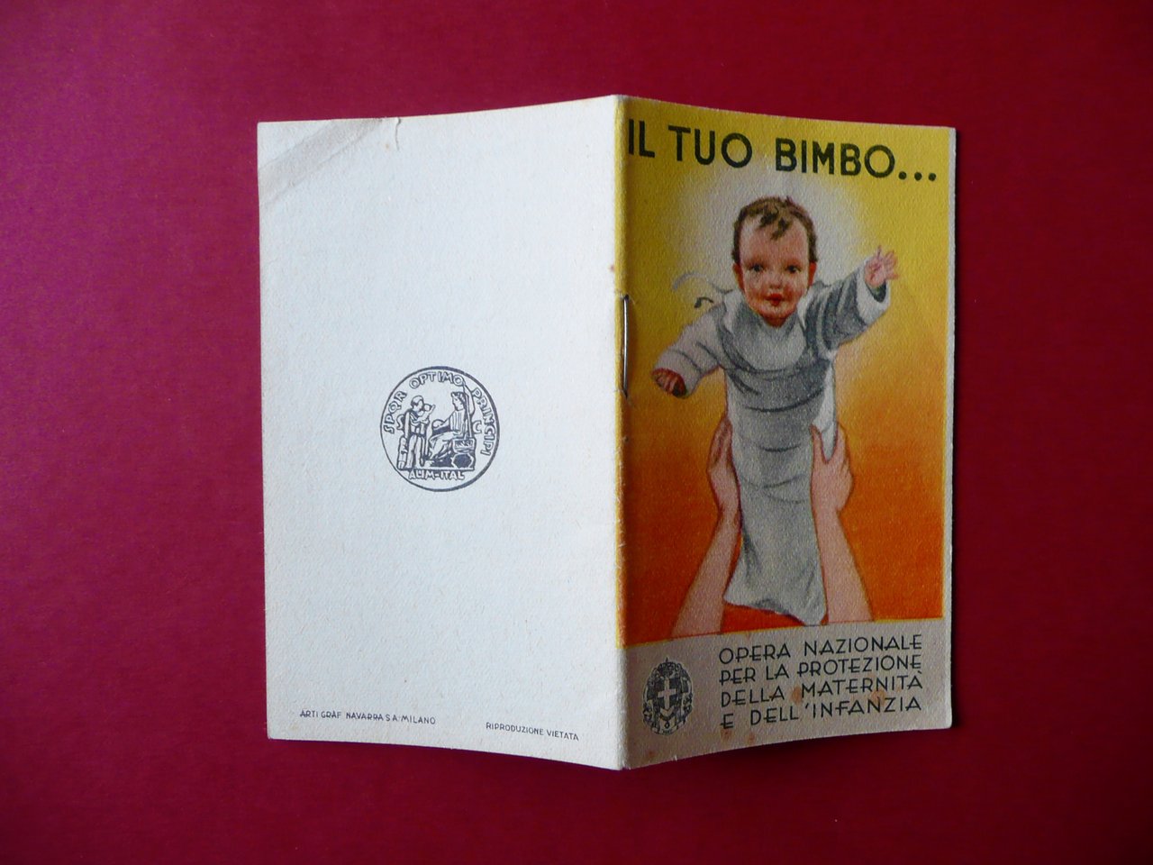 Libretto Il Tuo Bimbo Opera Nazionale Protezione Maternit‡ Infanzia Anni …
