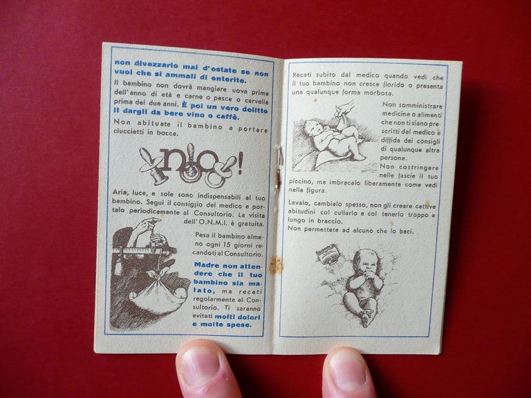 Libretto Il Tuo Bimbo Opera Nazionale Protezione Maternit‡ Infanzia Anni …