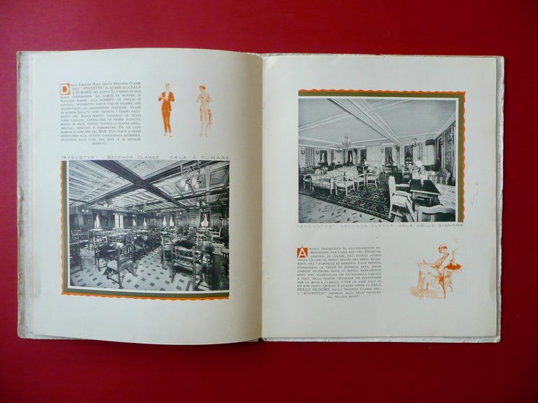 Libretto Motonave Augustus NGI Seconda Classe Monti Marina Navigazione Anni …