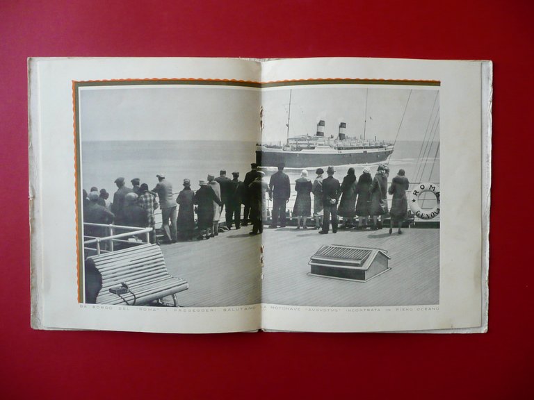 Libretto Motonave Augustus NGI Seconda Classe Monti Marina Navigazione Anni …