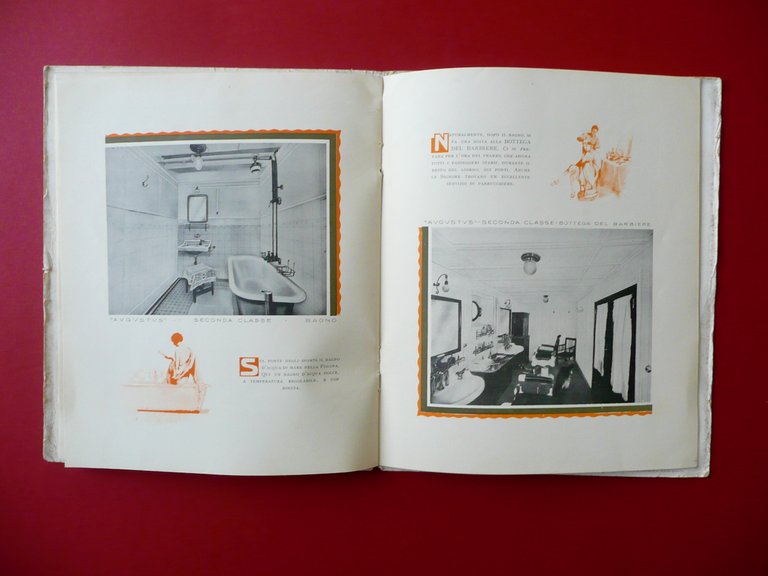 Libretto Motonave Augustus NGI Seconda Classe Monti Marina Navigazione Anni …