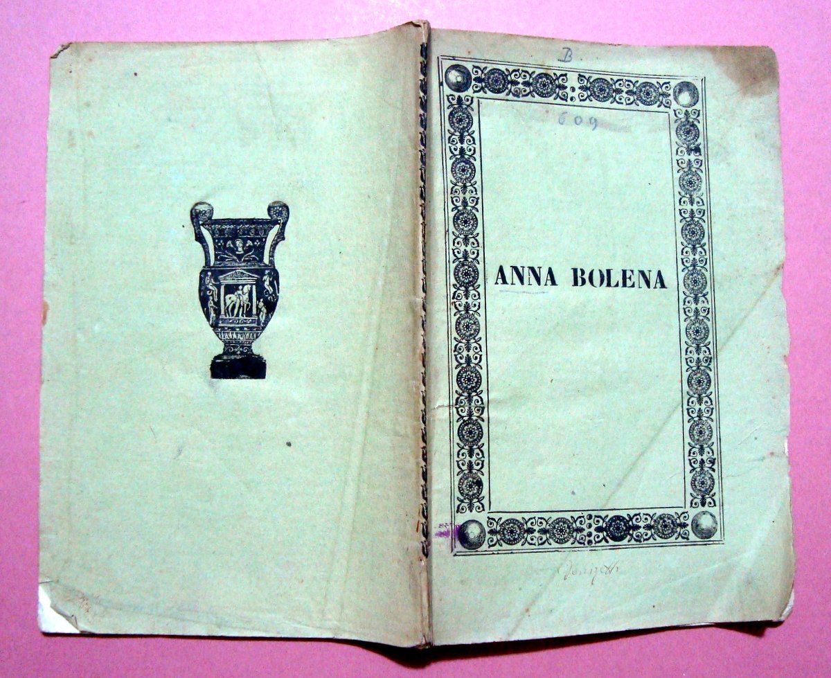 Libretto Opera Anna Bolena Donizetti 1860 ca Tip Penada Padova | Immagine principale