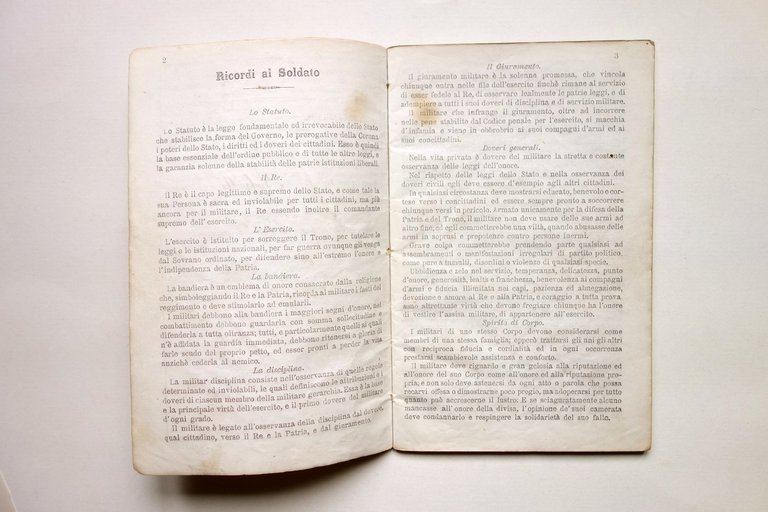 Libretto Personale Regio Esercito Italiano Distretto di Modena 1879 Forniture