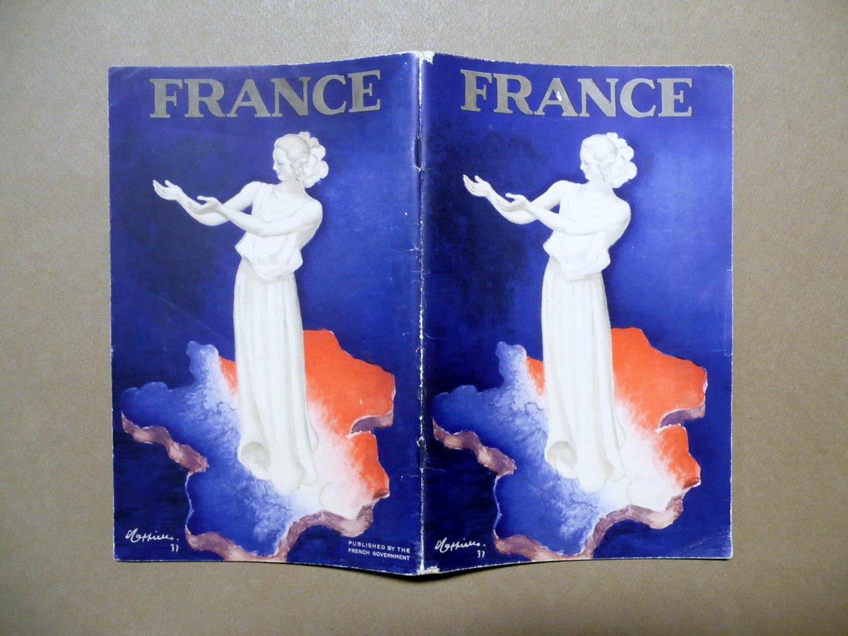Libretto Turistico France Centre National du Tourisme Paris 1937 Cappiello