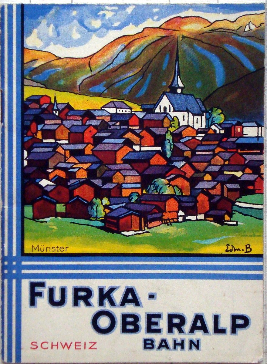 Libretto Turistico Furka Oberalp Bahn Schweiz 1931 Andermatt Munster | Immagine principale
