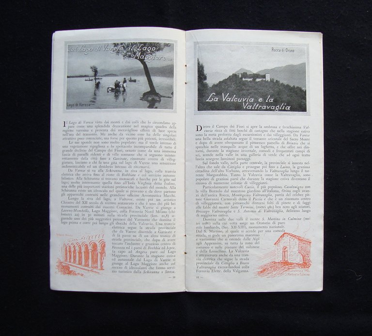 Libretto Turistico La Provincia Giardino 1934 Varese Busto Arsizio Ceresio …