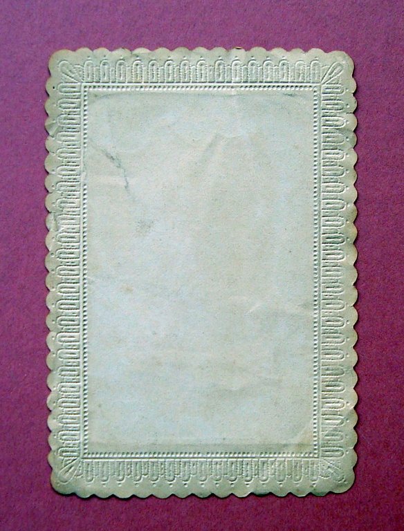 Litografia colori Santino Cresima 1890 circa Ottimo