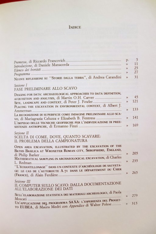 Lo Scavo Archeologico dalla Diagnosi all'Edizione all'Insegna del Giglio 1990 | Immagine Gallery 4