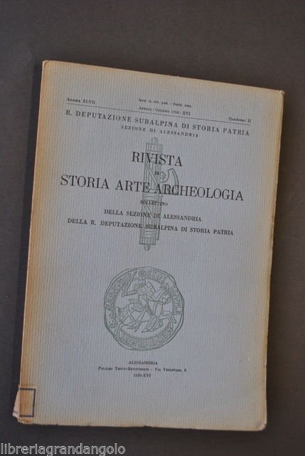 Locale Alessandria Statuti Castelletto Merli Accademia Immobili 1938