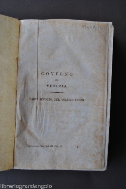 Locale Veneto Gandini Viaggi in Italia Governo di Venezia Arte …