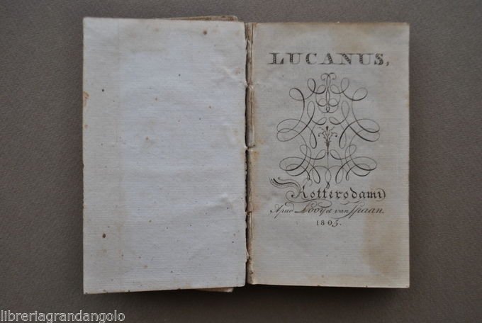 Lucano Pharsalia Carmen ad Pisonem Latino Guerra Civile Farsalo Augusto …