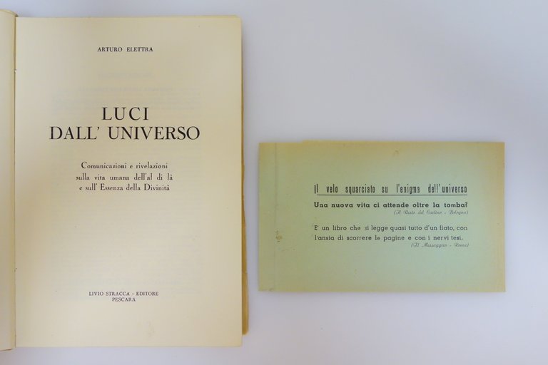 LUCI DALL'UNIVERSO AL DI LA' ESSENZA DIVINITA' ELETTRA STRACCA EDITORE …