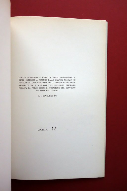 Luciano de Maria Palazzeschi e l'Avanguardia 1976 Autografo Ex Libris …