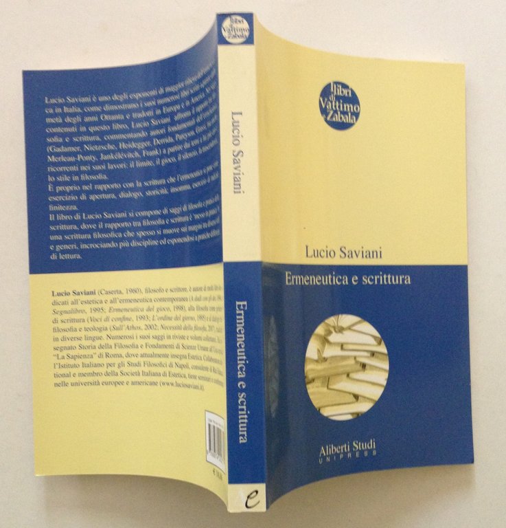 Lucio Saviani Ermeneutica e Scrittura Aliberti Studi Unipress 2008