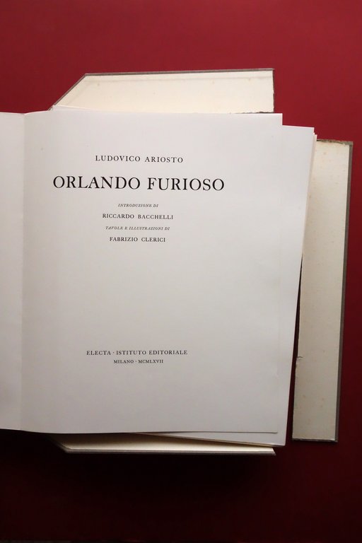 Ludovico Ariosto Orlando Furioso Bacchelli Clerici Electa Milano 1967 158 …