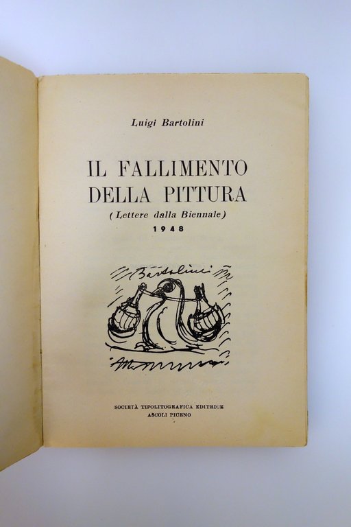 Luigi Bartolini il Fallimento della Pittura Lettere dalla Biennale 1948 …