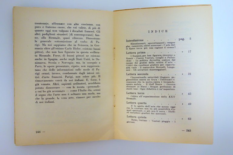 Luigi Bartolini il Fallimento della Pittura Lettere dalla Biennale 1948 …