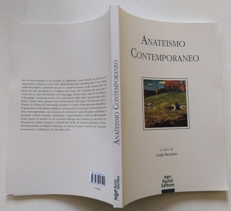 Luigi Berzano Anateismo Contemporaneo Pacini Editore 2018