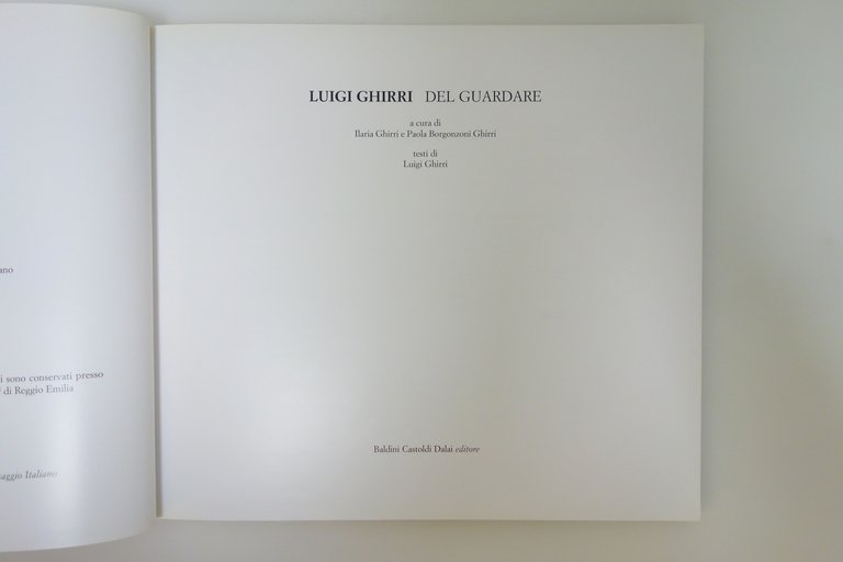 Luigi Ghirri del Guardare Baldini Castoldi Dalai 2006 Ottimo | Immagine Gallery 2