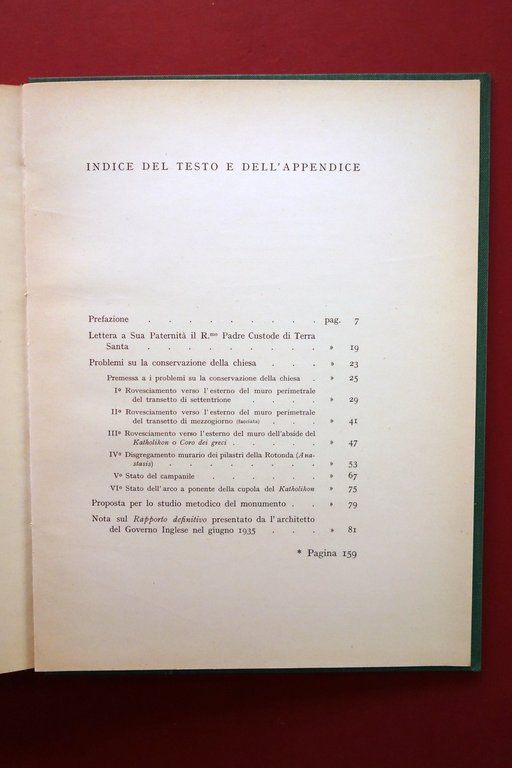 Luigi Marangoni La Chiesa del Santo Sepolcro in Gerusalemme Conservazione …