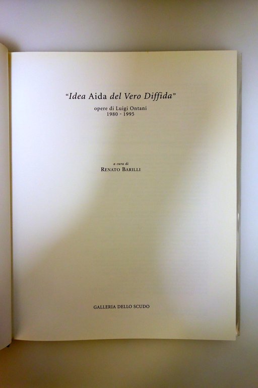 Luigi Ontani Idea Aida del Vero Diffida Galleria dello Scudo …