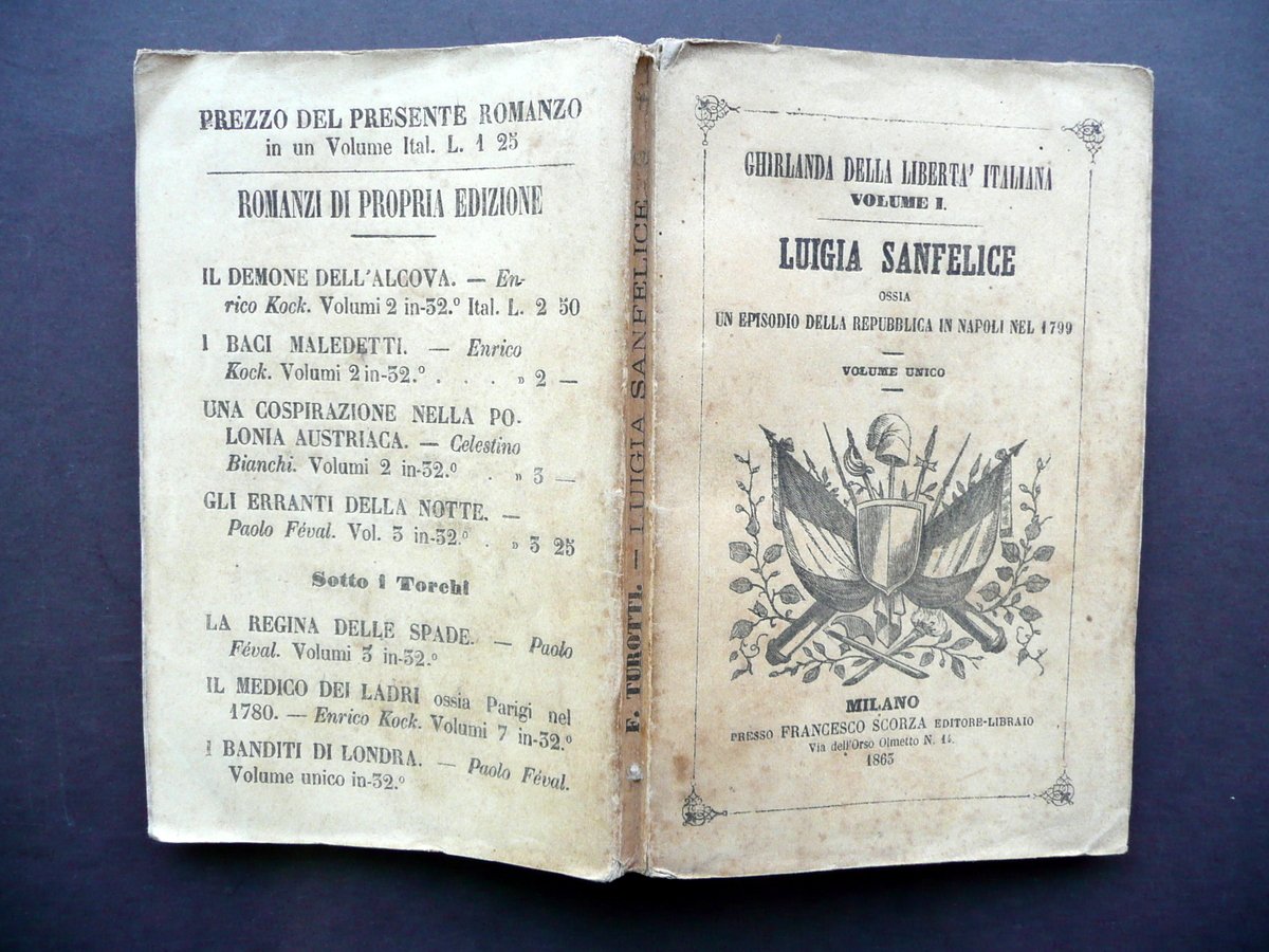 Luigia Sanfelice un Episodio della Repubblica di Napoli 1799 Scorza …
