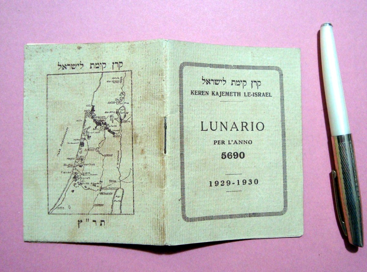 Lunario Anno 5690 - 1929-30 Keren Kajemeth Le-Israel