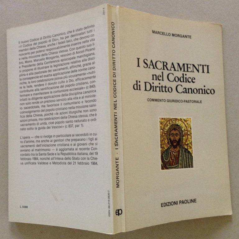 M. Morgante I Sacramenti Nel Codice di Diritto Canonico Edizioni … | Immagine Gallery 2