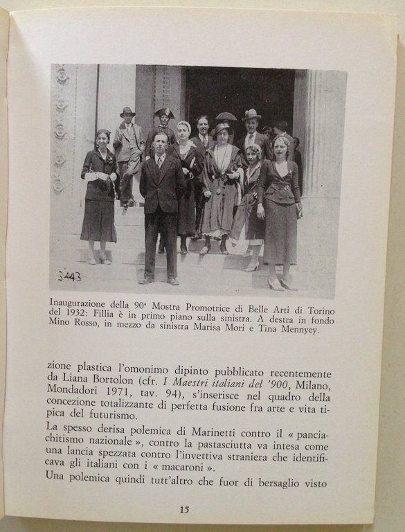 M. Pinottini Fillia Con Uno Scritto di F.T. Marinetti Milano …