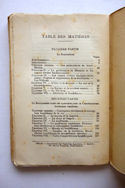M. Thomas Christianisme et Bouddhisme Bloud & C. Paris 1909 … | Immagine Gallery 3