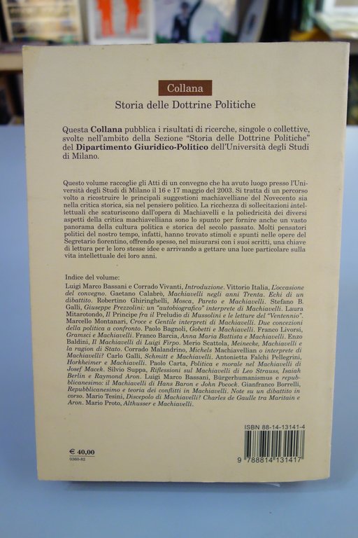 MACHIAVELLI NELLA STORIOGRAFIA E NEL PENSIERO POLITICO DEL XX SECOLO …