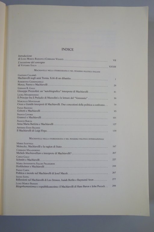 MACHIAVELLI NELLA STORIOGRAFIA E NEL PENSIERO POLITICO DEL XX SECOLO …