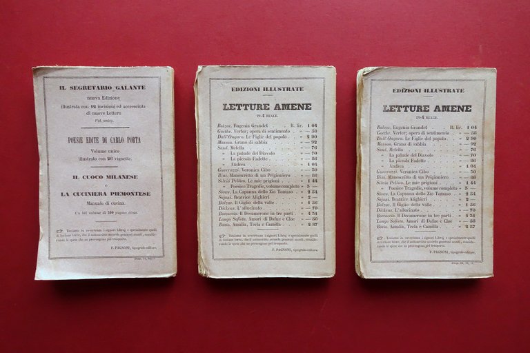 Madamigella Rovina S. Montepin E. Capendu Pagnoni Milano 3 Volumi …