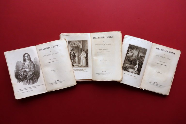Madamigella Rovina S. Montepin E. Capendu Pagnoni Milano 3 Volumi …