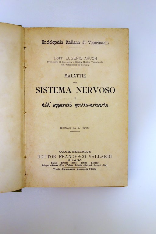 Malattie del Sistema Nervoso Apparato Genito-Urinario Vallardi 1900 Veterinaria | Immagine Gallery 2