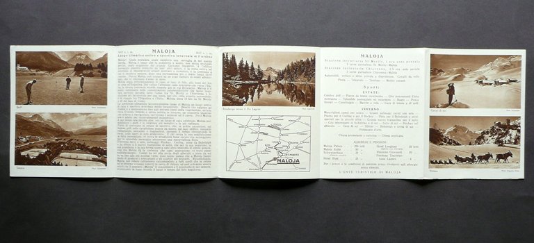 Maloja Pieghevole Turistico Val Bregaglia Svizzera Alpi Montagna Sport Anni …