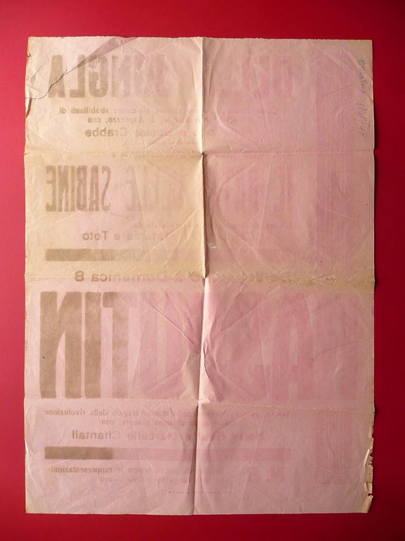 Manifesto Della Jungla Ratto delle Sabine Rasputin Cinema Tip. Grossi …