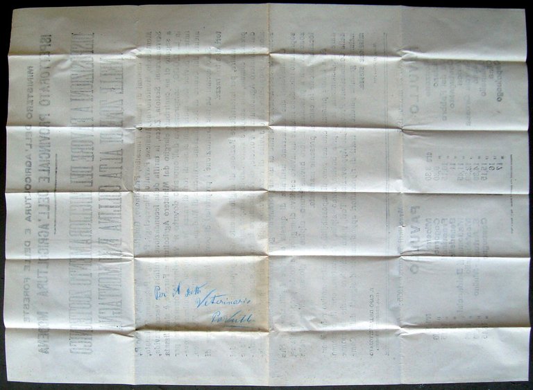 Manifesto Pavullo miglioramento zootecnico Alta Collina Montagna 1955 veterinari