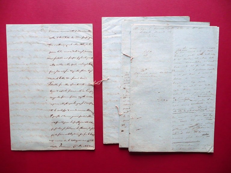 Manoscritto Carceri di Belluno Nozioni Condizione Amministrazione Belazzi 1866
