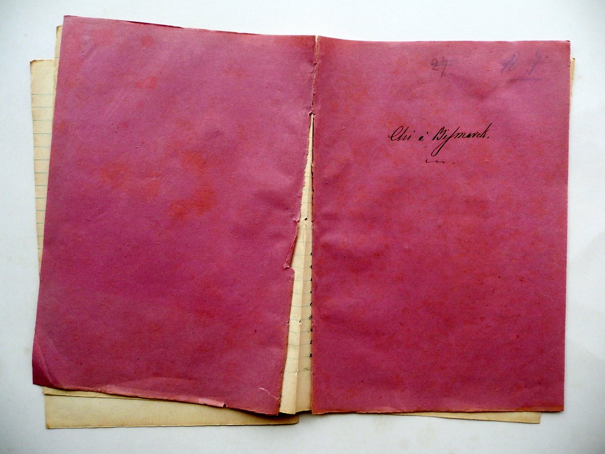 Manoscritto Chi Ë Bismarck Storia Politica Germania Fine Ottocento