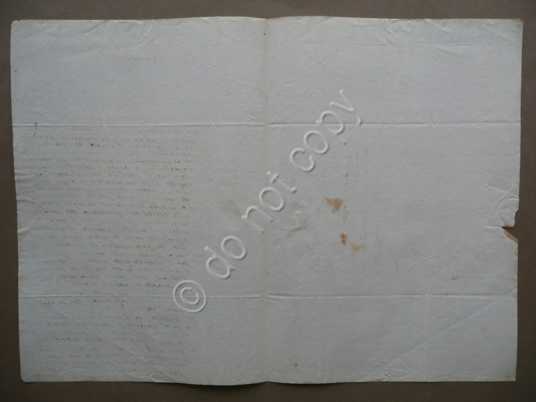 Manoscritto Lettera Autografa Mariano Brasca Bertocci Vescovo Amelia 1841